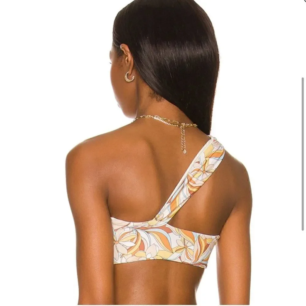 l*space Mick Top in Soulshine Floral (Cream/Orange/Yellow/Blue), Size Small. New